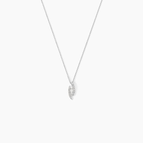 Collier Eternite Or Blanc Diamant - Colliers Femme | Histoire d&rsquo;Or