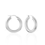 Cr&eacute;oles Adama Acier Blanc - Boucles d'oreilles cr&eacute;oles Femme | Histoire d&rsquo;Or