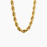 Plastron Ambra Acier Dor&eacute; - Bijoux sans pierre Femme | Histoire d&rsquo;Or