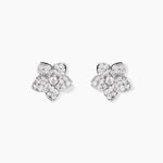 Boucles D'Oreilles Puces Sephine Argent Blanc Oxyde De Zirconium - Boucles d'oreilles fantaisie Femme | Histoire d&rsquo;Or