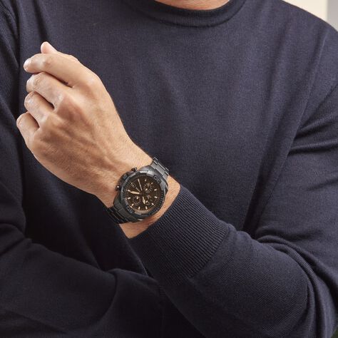 Montre Fossil 44mm Bronson Noir - Montres Homme | Histoire d’Or