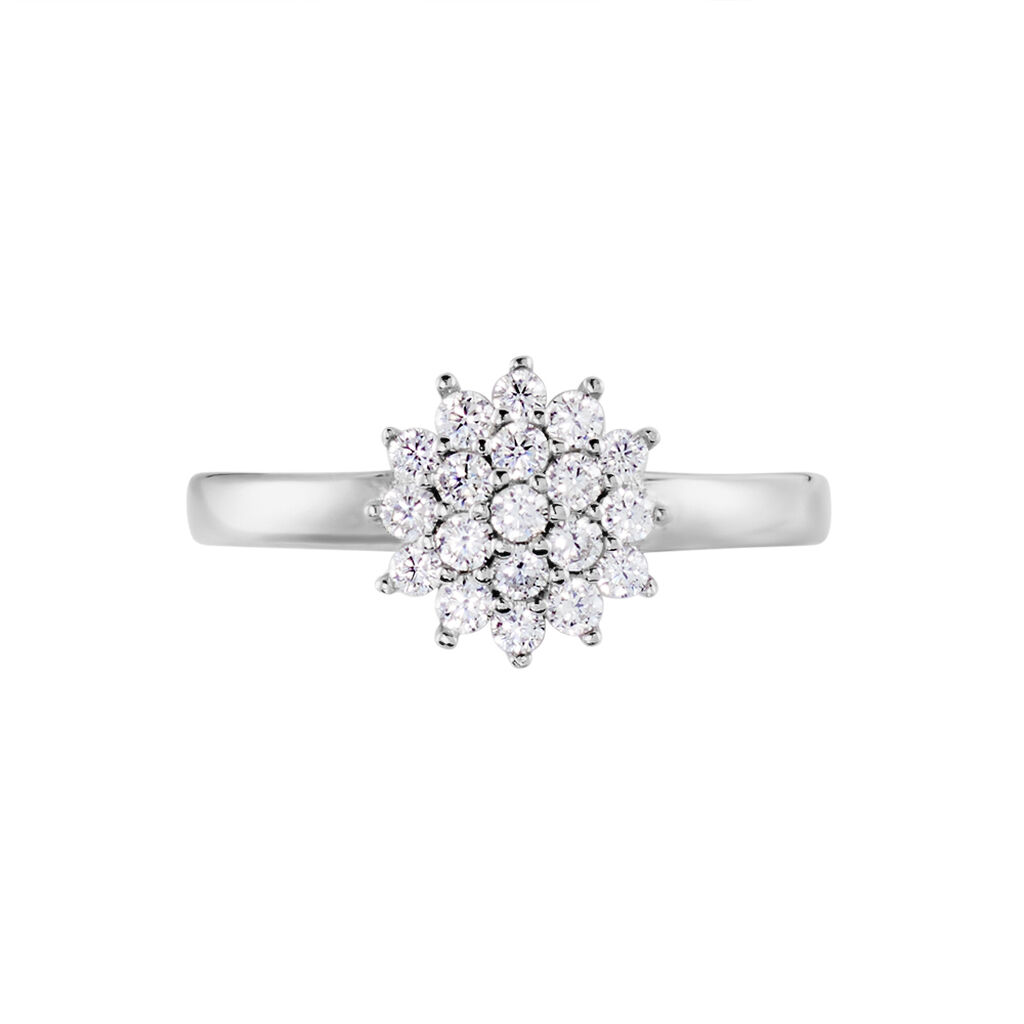 Bague Maximille Argent Blanc Oxyde De Zirconium - Bagues avec pierre Femme | Histoire d’Or