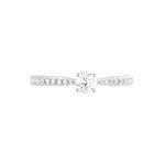 Bague Solitaire Hemera Or Blanc Diamant - Bagues solitaires Femme | Histoire d&rsquo;Or