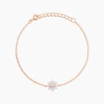 Bracelet Lorraine Argent Rose Oxyde De Zirconium - Bracelets Femme | Histoire d&rsquo;Or