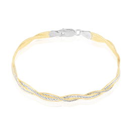 Bracelet Anaiz Argent Bicolore - Bracelets chaîne Femme | Histoire d’Or