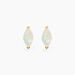 Boucles D'Oreilles Puces Elisud Or Jaune Nacre - Clous d'oreilles Femme | Histoire d&rsquo;Or