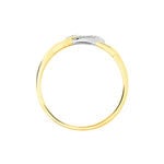 Bague Maillons Or Jaune Diamant - Bagues avec pierre Femme | Histoire d&rsquo;Or