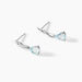 Boucles D'oreilles Pendantes Assaf Or Blanc Topaze Et Oxyde - Boucles d'oreilles pendantes Femme | Histoire d’Or