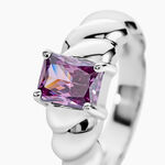 Bague Bubla Argent Blanc Oxyde De Zirconium - Bagues solitaires Femme | Histoire d&rsquo;Or