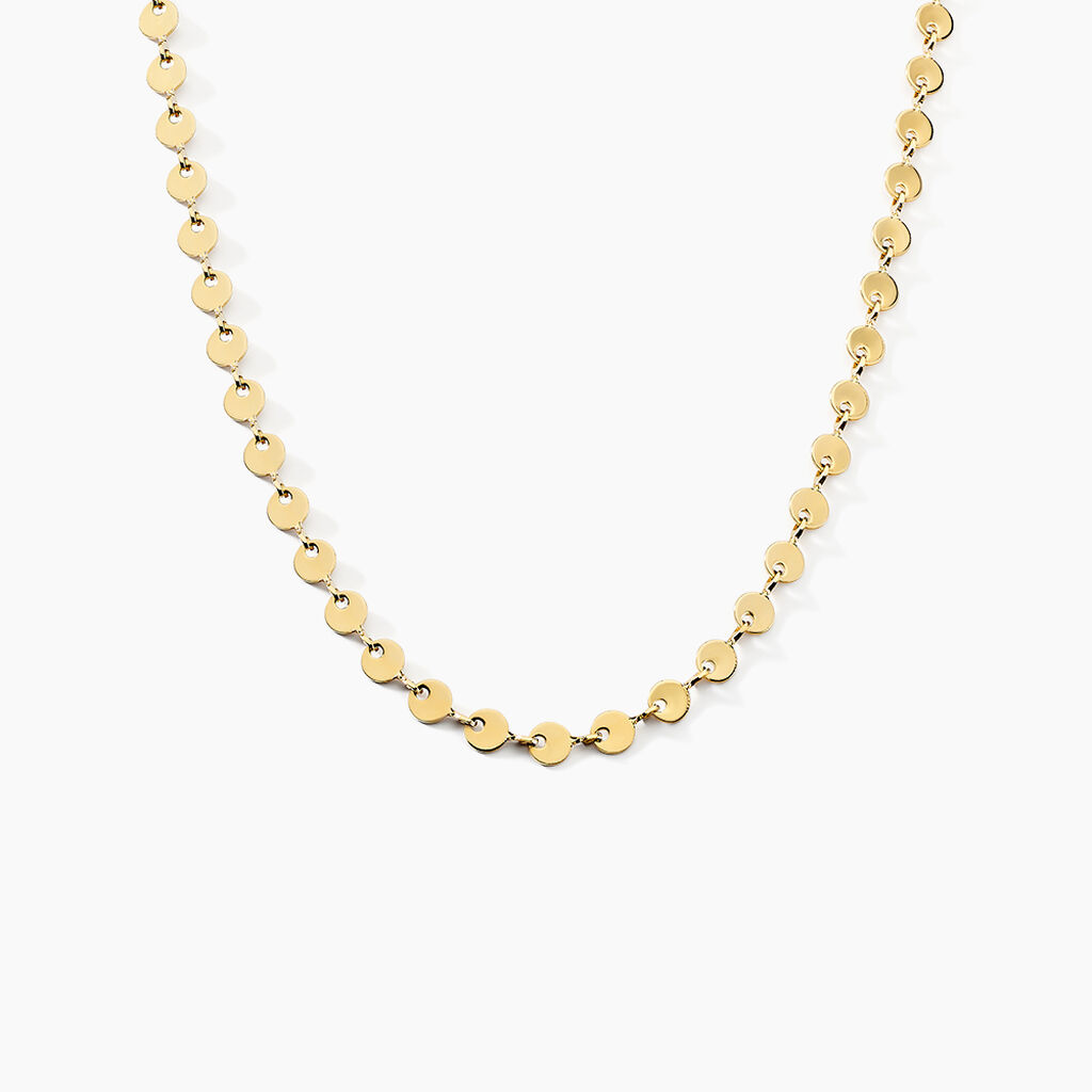 Collier Eva Acier Jaune - Sautoirs Femme | Histoire d&rsquo;Or