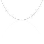 Cha&icirc;ne Igoa Maille For&ccedil;at Diamantee Or Blanc - Chaines Femme | Histoire d&rsquo;Or