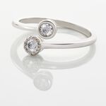 Bague Ajustable Mechte 1 Argent Blanc Oxyde De Zirconium - Bagues avec pierre Femme | Histoire d&rsquo;Or