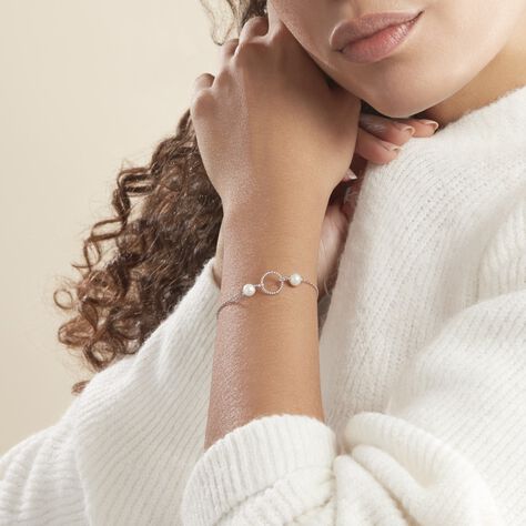 Bracelet Oria Argent Blanc Pierre De Synthese - Bracelets Femme | Histoire d’Or