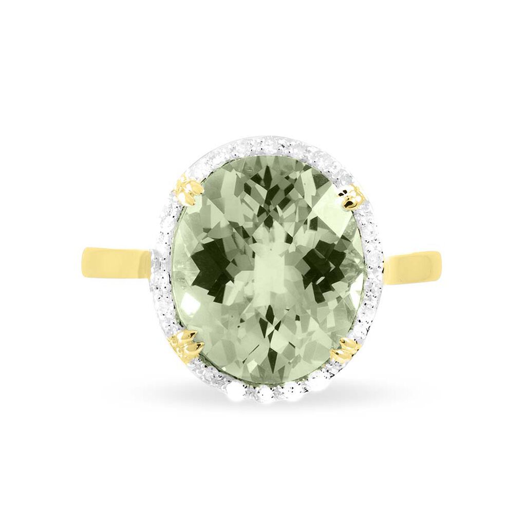 Bague Anna Or Jaune Amethyste Et Diamant - Bagues solitaires Femme | Histoire d’Or