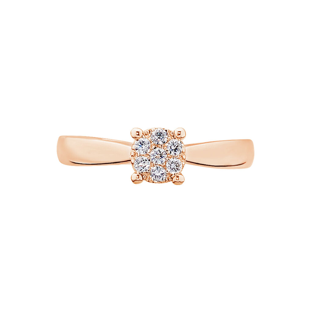 Bague Solitaire Collection Grace Or Rose Diamant - Bagues solitaires Femme | Histoire d’Or