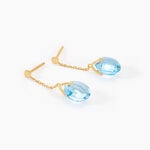 Boucles D'oreilles Pendantes Ludmille Or Jaune Topaze - Boucles d'oreilles pendantes Femme | Histoire d&rsquo;Or