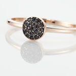 Bague Colline Argent Rose Oxyde De Zirconium - Bagues avec pierre Femme | Histoire d&rsquo;Or