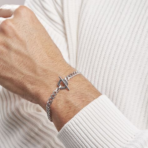 Bracelet Argent Corey - Bracelets Homme | Histoire d’Or