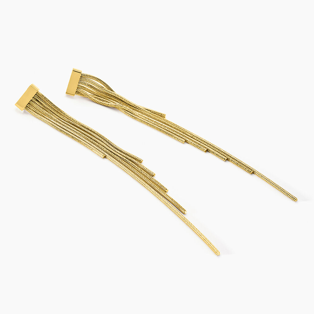 Boucles D'oreilles Pendantes Josephine Acier Doré - Boucles d'oreilles fantaisie Femme | Histoire d’Or