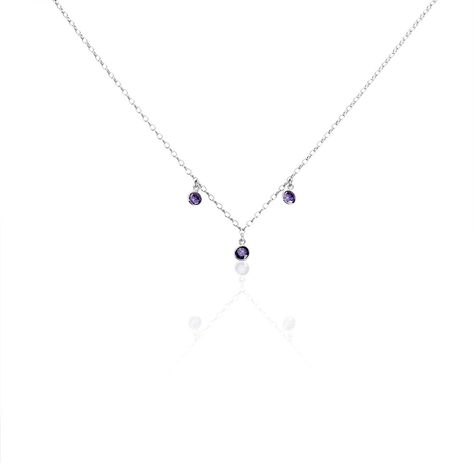 Collier Argent Blanc Muireall Oxydes De Zirconium - Colliers fantaisie Femme | Histoire d’Or
