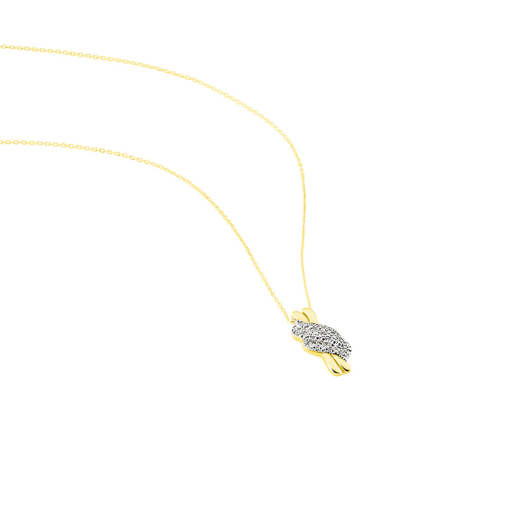 Collier Or Jaune Ricoria Diamants - Colliers Femme | Histoire d’Or