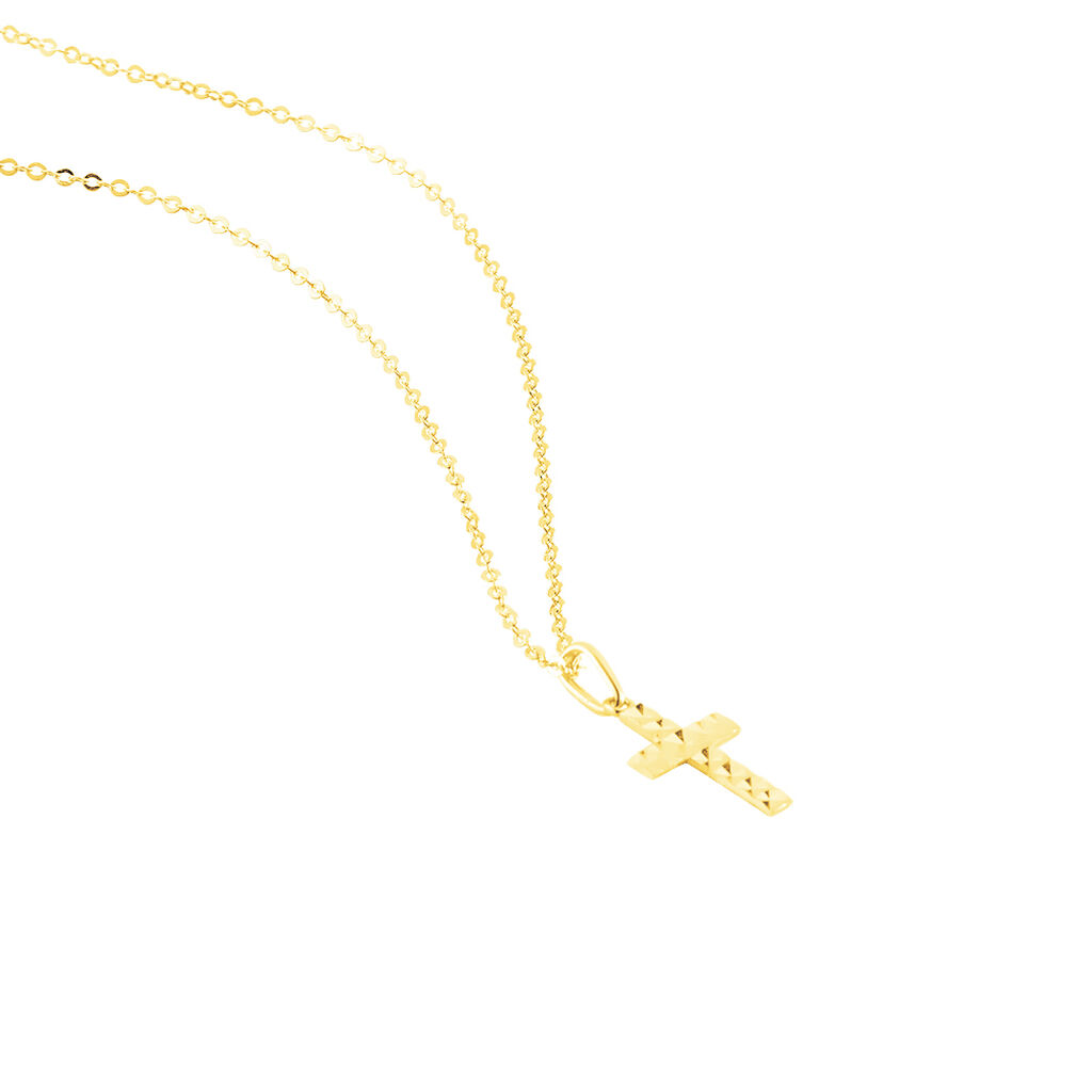 Collier Benny Or Jaune - Colliers Croix Femme | Histoire d’Or