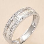 Bague 1986 Or Blanc Diamant - Alliances Femme | Histoire d&rsquo;Or