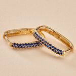 Cr&eacute;oles Domingo Plaqu&eacute; Or Jaune Spinelle Synth&eacute;tique - Boucles d'oreilles cr&eacute;oles Femme | Histoire d&rsquo;Or