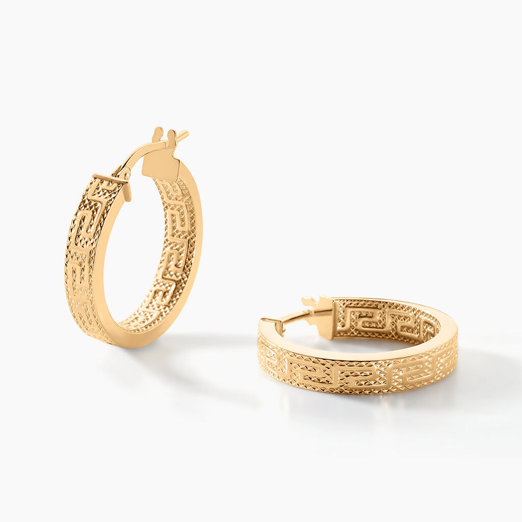 Cr&eacute;oles Ugenie Or Jaune - Boucles d'oreilles cr&eacute;oles Femme | Histoire d&rsquo;Or