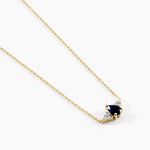 Collier Glykeria Or Jaune Saphir Diamant - Colliers Femme | Histoire d&rsquo;Or