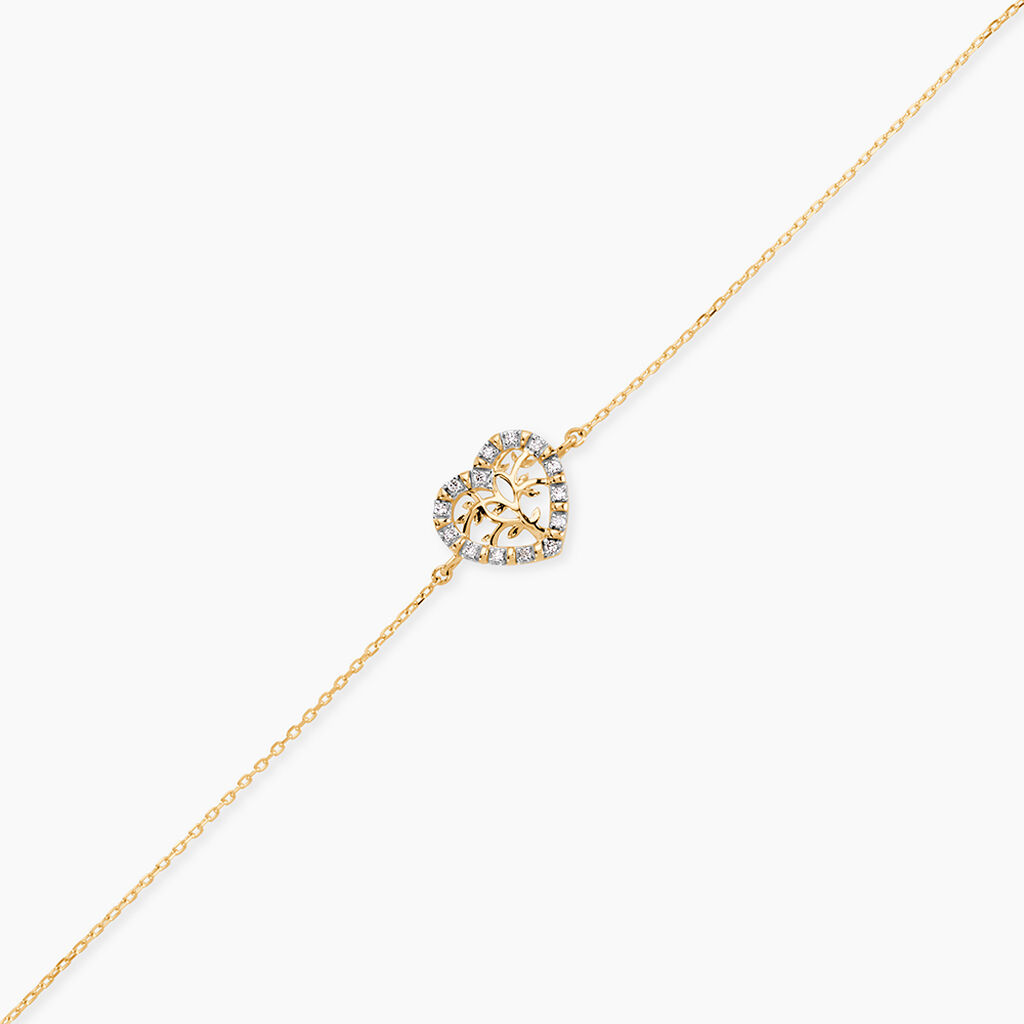 Bracelet Or Jaune Norissa Diamants - Bracelets Femme | Histoire d&rsquo;Or