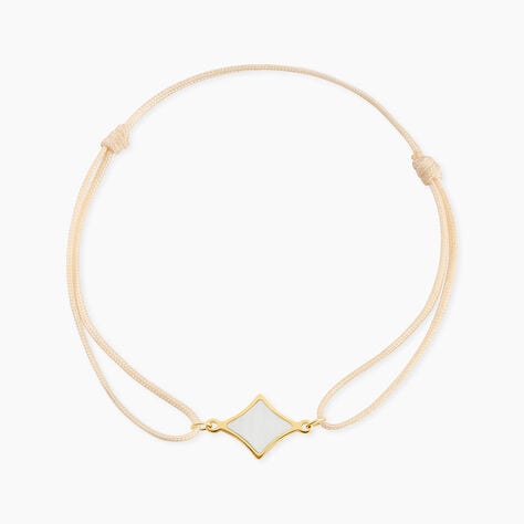Bracelet Lucky Gems Or Jaune Nacre - Bracelets cordon Femme | Histoire d&rsquo;Or