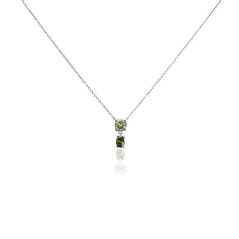 Collier Argent Blanc Brenna Oxydes De Zirconium - Colliers fantaisie Femme | Histoire d&rsquo;Or