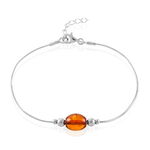 Bracelet Argent Blanc Safaa Ambre - Bracelets Femme | Histoire d&rsquo;Or