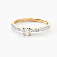 Bague Solitaire Hemera Or Jaune Diamant
