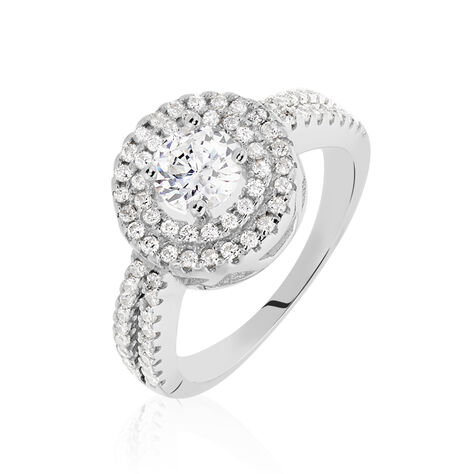 Bague Marie-felix Argent Blanc Oxyde De Zirconium - Bagues solitaires Femme | Histoire d’Or