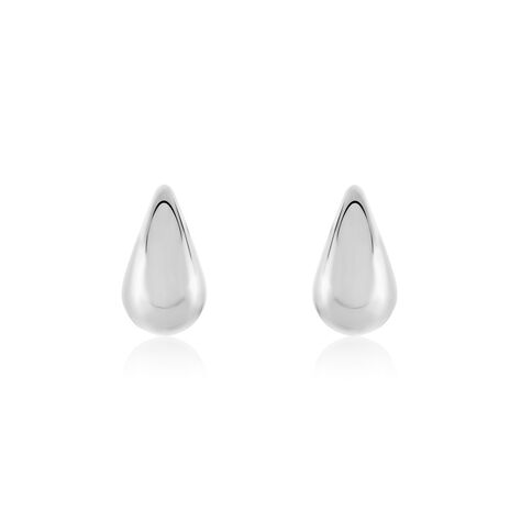 Boucles D'oreilles Puces Xenia Acier Blanc - Boucles d'oreilles fantaisie Femme | Histoire d’Or