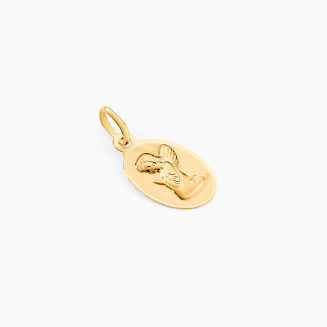 Pendentif Ange Ovale Or Jaune - Pendentifs Baptême Famille | Histoire d’Or
