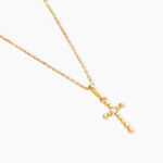 Pendentif Edgardo Or Jaune Oxyde De Zirconium - Pendentifs Communion Femme | Histoire d&rsquo;Or