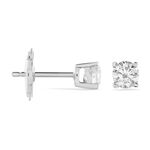 Boucles D'oreilles Puces Victoria Or Blanc Diamant - Clous d'oreilles Femme | Histoire d&rsquo;Or