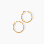 Cr&eacute;oles Xanthia Argent Dor&eacute; A L'Or 750/1000 - Boucles d'oreilles cr&eacute;oles Femme | Histoire d&rsquo;Or