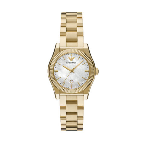 Montre Emporio Armani Nacre Blanche - Montres Femme | Histoire d&rsquo;Or