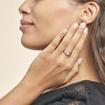 Bague Celia Or Rose Diamant - Bagues avec pierre Femme | Histoire d&rsquo;Or