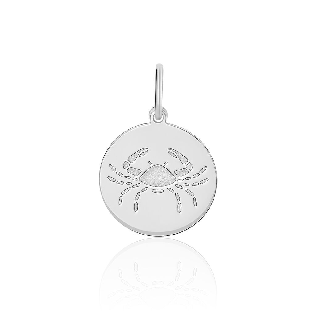 Pendentif Zodiaque Rond Argent Blanc - Pendentifs Zodiaque Famille | Histoire d’Or
