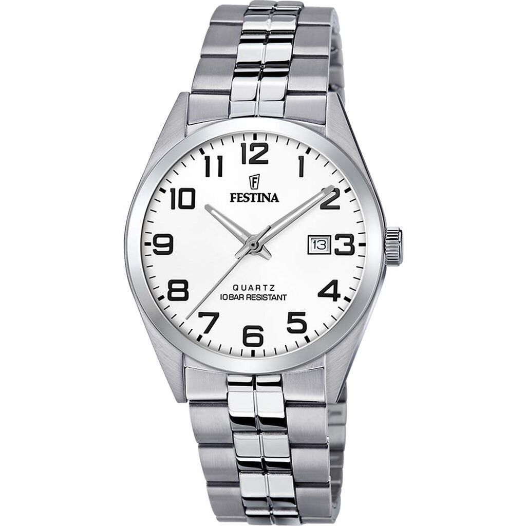 Montre Festina Classics Blanc - Montres Homme | Histoire d’Or