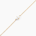 Bracelet Marquise Or Jaune Oxyde De Zirconium - Bracelets Femme | Histoire d&rsquo;Or