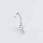 Cr&eacute;ole Unitaire Ancelin Rondes Argent Blanc Oxyde De Zirconium - Boucles d'oreilles cr&eacute;oles Femme | Histoire d&rsquo;Or