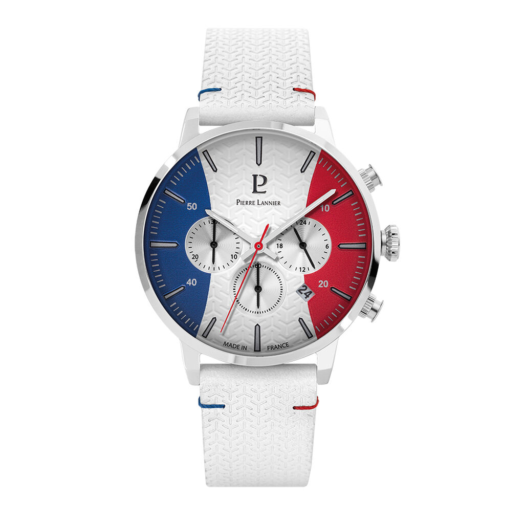 Montre Pierre Lannier Fraternite Tricolore - Montres Homme | Histoire d&rsquo;Or