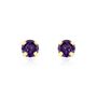 Boucles D'oreilles Puces Or Jaune Oxyde De Zirconium