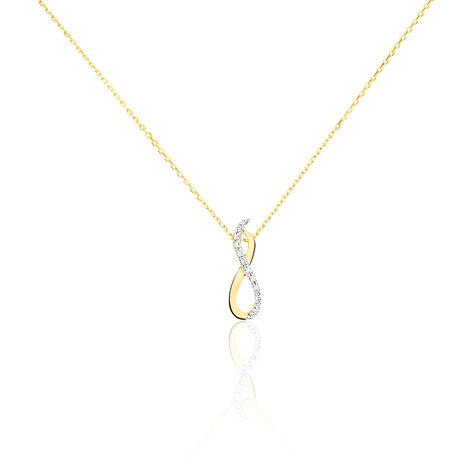 Collier Entrelace Or Jaune Diamant - Colliers Femme | Histoire d’Or